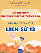 Đề thi học sinh giỏi Lịch sử lớp 12 cấp Thành phố năm 2024-2025 - Sở GD&ĐT Hà Nội