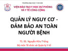 Bài giảng Quản lý chất lượng bệnh viện: Bài 2 - Nguyễn Hữu Thắng