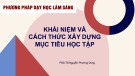 Bài giảng Phương pháp dạy học lâm sàng - Bài 3: Khái niệm và cách thức xây dựng mục tiêu học tập