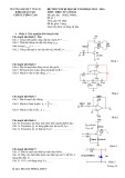 Đề thi kết thúc học phần học kì 1 môn Điện tử cơ bản năm 2015-2016