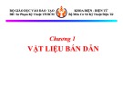 Bài giảng Cơ sở kỹ thuật điện tử: Chương 1 - Vật liệu bán dẫn
