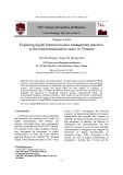 Exploring digital human resource management practices in the telecommunication sector in Vietnam