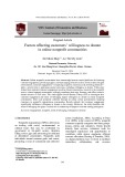 Factors affecting customers’ willingness to donate in online nonprofit communities