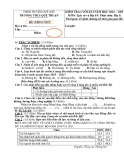 Đề thi học kì 1 môn Lịch sử và Địa lí lớp 9 năm 2024-2025 - Trường THCS Quế Thuận (Phân môn Địa)