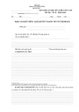 Mẫu Báo cáo kết thúc giải quyết nguồn tin về tội phạm