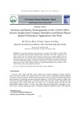 Structure and density heterogeneities of the l-3Al2O3.2SiO2 system: Insight from computer simulation and density based spatial clustering of applications with noise