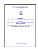 Giáo trình Lắp đặt hệ thống thiết bị điều khiển công nghiệp (Ngành: Kỹ thuật lắp đặt điện và điều khiển trong công nghiệp - Trình độ: Trung cấp) - Trường Trung cấp nghề Củ Chi