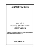 Giáo trình Sửa chữa đồng - sơn ô tô (Ngành: Công nghệ ô tô - Trình độ: Trung cấp) - Trường Trung cấp nghề Củ Chi