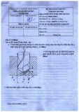 Đề thi học kì 1 môn Cơ sở công nghệ chế tạo máy năm 2019-2020 [Kèm Đáp Án]