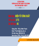Bài giảng Điện tử công suất: Chương 5 - ThS. Lê Minh Thanh