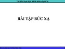 Bài tập Bức xạ - TS. Phan Thành Nhân