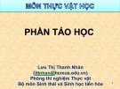 Bài giảng Thực vật học: Phần tảo học - Lưu Thị Thanh Nhàn