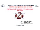 Bài giảng Phương pháp nghiên cứu khoa học: Chương 2 - Trần Thiện Thanh