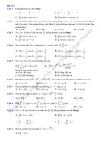 Đề kiểm tra - Ôn tập chương Toán 12 - Chương: Nguyên hàm - Tích phân (Đề số 6)