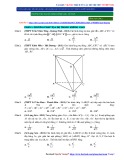 Tài liệu VD-VDC trích từ các đề thi thử tốt nghiệp THPT 2021 môn Toán - Chủ đề: Phương pháp tọa độ trong không gian - số phức (Tổng hợp lần 2)