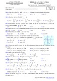 Đề thi khảo sát chất lượng môn Toán lớp 12 (có đáp án) năm 2019-2020 - Trường THPT Nguyễn Hữu Cảnh