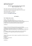 Đề thi kết thúc học phần học kì 3 môn Corporate Social Responsibility and Business Ethics năm 2021-2022 có đáp án