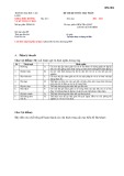 Đề thi kết thúc học phần học kì 1 môn Kiểm tra chất lượng xét nghiệm năm 2021-2022