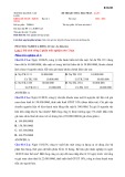 Đề thi kết thúc học phần học kì 1 môn Kế toán tài chính 1 năm 2021-2022