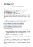 Đề thi kết thúc học phần học kì 3 môn Kinh tế lượng ứng dụng trong kinh tế và kinh doanh năm 2021-2022 (Đề 2)
