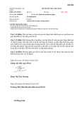 Đề thi kết thúc học phần học kì 1 môn Định giá sản phẩm xây dựng năm 2021-2022