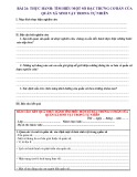 Vở ghi bài học sinh Sinh học 12 - Bài 24: Thực hành: Tìm hiểu một số đặc trưng cơ bản của quần xã sinh vật trong tự nhiên (Sách Chân trời sáng tạo)