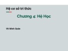 Bài giảng Hệ cơ sở tri thức: Chương 4 - Võ Minh Quân