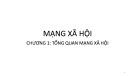 Bài giảng Mạng xã hội: Chương 1 - Tổng quan mạng xã hội