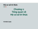 Bài giảng Hệ cơ sở tri thức: Chương 1 - Võ Minh Quân