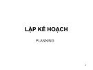Bài giảng Hệ thống thông minh: Phần 4 - Lập kế hoạch