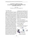Hệ thống tự động đo lường và giám sát các thông số môi trường nước nuôi trồng thủy sản