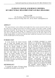 Climate change and design criteria of structural measures for natural disasters