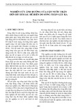 Nghiên cứu ảnh hưởng của cột nước tràn đến hố xói sau đê biển do sóng thần gây ra
