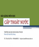 Bài giảng Cấp thoát nước: Chương 2 - TS. Trần Hải Yến
