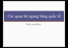 Bài giảng quan hệ ngang bằng quốc tế: Tổng hợp kiến thức