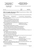 Đề thi giữa học kì 2 môn Lịch sử lớp 11 năm 2024-2025 - Trường PTDTNT THCS&THPT Nước Oa