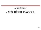 Bài giảng Nhập môn tương tác người máy - Chương 7: Mô hình vào ra (Năm 2023)