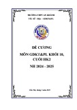 Đề cương ôn tập học kì 2 môn Giáo dục KT và PL lớp 10 năm 2024-2025 - Trường THPT An Khánh