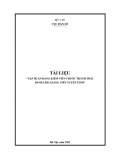 Tài liệu tập huấn bảng kiểm viên thuốc tránh thai dành cho giảng viên tuyến tỉnh