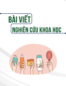 Nghiên cứu điều chế kem dưỡng da tay bổ sung chiết xuất trà xanh