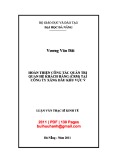 Luận văn Thạc sĩ Kinh tế: Hoàn thông công tác  quản trị quan hệ khách hàng (CRM) tại Công ty Xăng dầu khu vực V