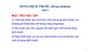 Bài giảng Dung dịch thuốc (Drug solution): Bài 3