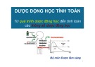 Bài giảng Dược động học tính toán