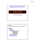 Bài giảng Thuốc cố sáp - PGS.TS Bùi Hồng Cường