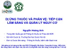 Bài giảng Dị ứng thuốc và phản vệ: Tiếp cận lâm sàng và quản lý nguy cơ - Nguyễn Hoàng Anh