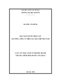 Luận văn Thạc sĩ Quản lý kinh tế: Đào tạo nguồn nhân lực tại Tổng công ty Điện lực Dầu khí Việt Nam