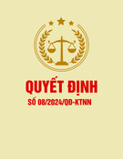Quyết định số 08/2024/QĐ-KTNN