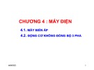 Bài giảng Vật lý nâng cao 2: Chương 4 - Máy điện