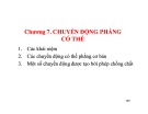 Bài giảng Cơ lưu chất: Chương 7+8 - TS. Dương Thanh Nga