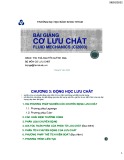 Bài giảng Cơ lưu chất: Chương 3 - ThS. Trà Nguyễn Quỳnh Nga